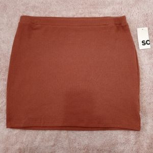 Brown Mini Skirt, Size XL